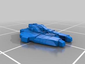 hovertank miniature vehicles heavy gear mini hovership model tank wargaming 3d print model - Mito3D