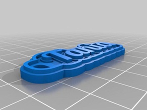 tania keychains customized 3d print model - Mito3D