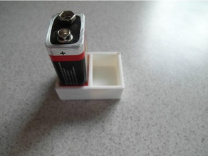 customizable 9v battery holder electronics customizer 3d print model - Mito3D