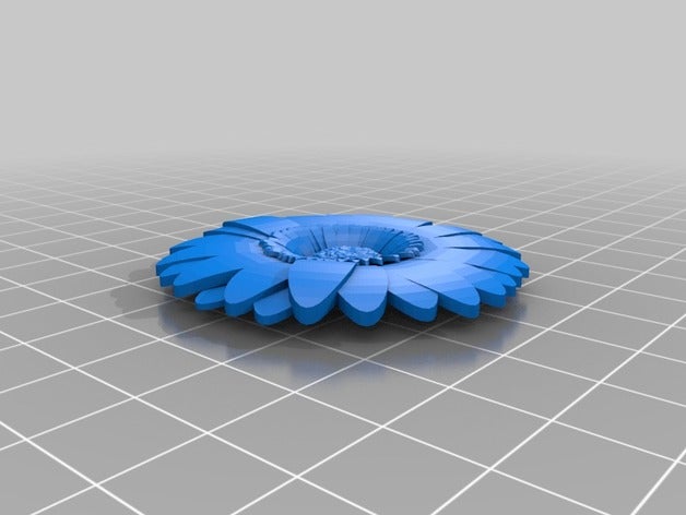 gerbera daisy necklace jewelry 3D print model - Mito3D