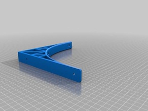 truss shelf bracket decor 3d print model - Mito3D