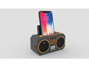 telefono altoparlante boombox audio android iphone 3d print model - Mito3D