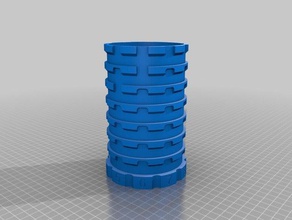 my customized customizeable combo bank top 75 containers 3d print model - Mito3D