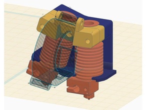 pivote dual hotend portador remix Impresora 3d extrusoras 3d print model - Mito3D