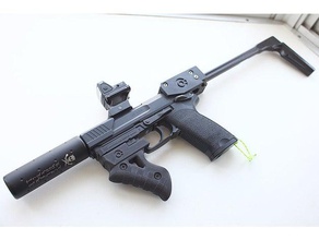 fore grip stock adapter usp electric tokyo marui toy & game accessories airsoft parts picatinny rail 3d print model - Mito3D