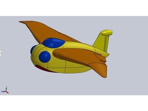 falco conan models seaplane 3d print model - Mito3D