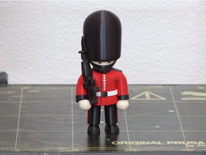 queen's guard multi-material remix people dual extrusion mmu multi-color queen queens 3d print model - Mito3D