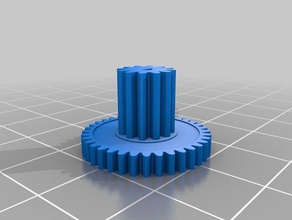 my customized parametric concentric gear 4 parts 3d print model - Mito3D