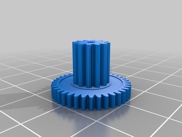 engranaje 2 partes personalizado 3D print model - Mito3D