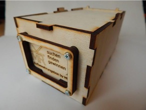 accatastamento box singolo doppio organizzazione 4mm di legno compensato inkscape lasercut scatola stoccaggio 3d print model - Mito3D