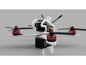 5inch shuriken r c veículos fpv drone racer 3d print model - Mito3D