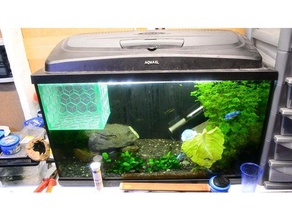 frittura di pesce holding penna gli animali domestici allevamento del tenuta al netto 3d print model - Mito3D