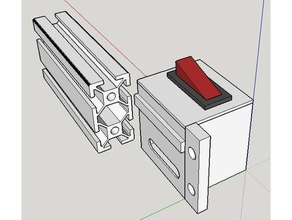 am8 power switch box 3d-Drucker Teile power-Schalter 3d print model - Mito3D