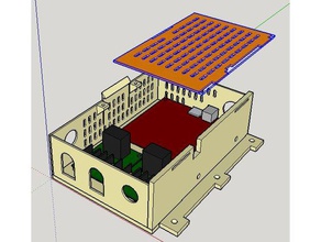 anet a8 en8 junta de control fet controlador la gabinete Impresora 3d las piezas 2040 soporte v15 mosfet 3d print model - Mito3D