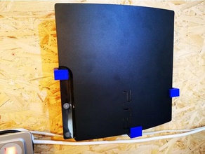 sony ps3 slim wall mount toy & game accessories playstation 3 3d print model - Mito3D