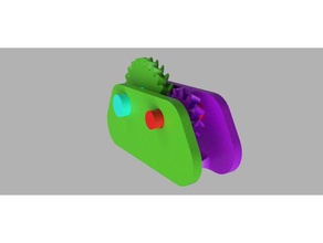 engrenagem espinha de peixe secretária fidget mecânico brinquedos 3d print model - Mito3D
