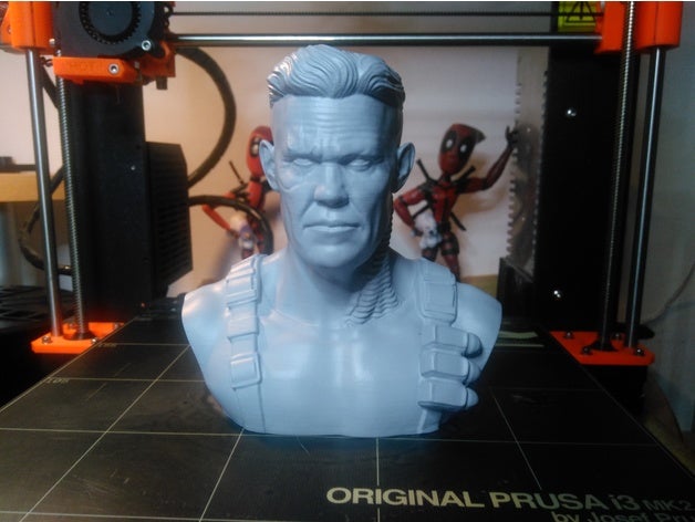 cavo di busto art il deadpool josh brolin la marvel scultura 3D print model - Mito3D