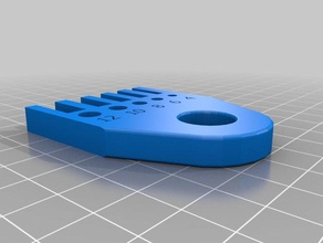 wood screw sizer tools 3d print model - Mito3D