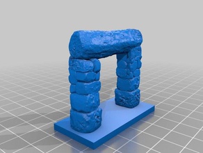 stone log gate 1 3d printing 3d print model - Mito3D
