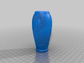 snake vase decor 3d print model - Mito3D