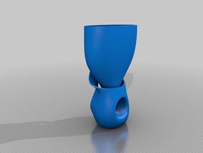 não vaso parece vagina arte da matemática 3d print model - Mito3D