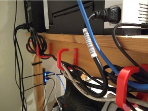 câble clip de rangement l'organisation 3d print model - Mito3D