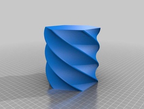 twisty vaso di terra esterno telecomandati su misura 3d print model - Mito3D