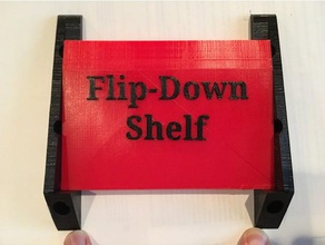 flip-down shelf organization 3d print model - Mito3D