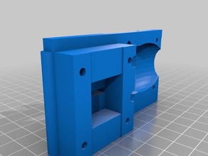 qued x bearing mount 3d printing one-up two-up 3d print model - Mito3D