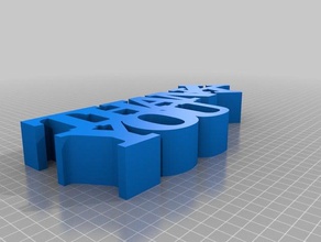 danke, dass Sie Wort-Skulptur-1 Skulpturen kundengebundene 3d print model - Mito3D