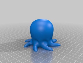 poulpe doigt du milieu sculptures 3d print model - Mito3D
