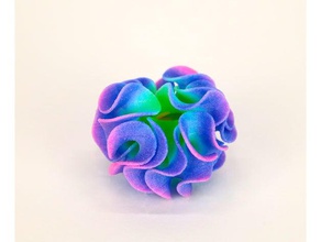 farbige Korallen Mathe-Kunst Farbe generative geometrische geometrie Einsatz von multikopter Sache wrl 3d print model - Mito3D