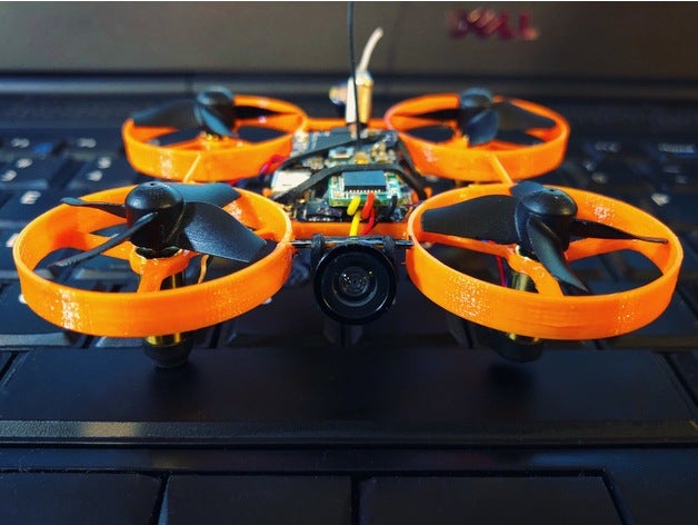 pawxspec çığlık microquad gerçek drone çerçeve yarış Robotik fırçalanmış fırçalı motor drones hızlı frsky inductrix mikro İHA microdrone minidrone miniquad dört quadcopter küçük bir tinywhoop 3D print model - Mito3D