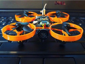 pawxspec whoop microquad racing fpv drone telaio la robotica spazzolato motore droni veloce fotogramma frsky inductrix micro microdrone minidrone miniquad quad quadcopter piccolo grido tinywhoop 3d print model - Mito3D