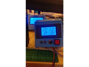 electronics enclosure voltage current meter 3d printer accessories evolution hypercube display voltmeter 3d print model - Mito3D