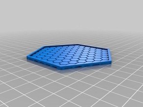 hexagon mug mat kitchen & dining 3d print model - Mito3D