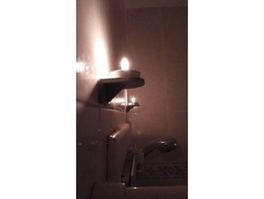 tea light holder shower bathroom candle tealight 3d print model - Mito3D