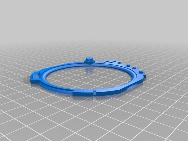 holo-Projektor ring 3d-drucken holoprojector r4d4 r4-astromech 3D print model - Mito3D