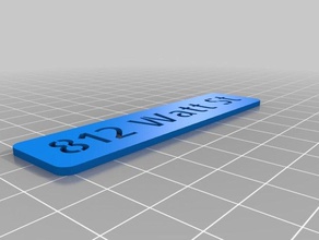 meine kundenspezifische tof benutzerdefinierte Schablone - parametrische Schilder & logos kundengebundene 3d print model - Mito3D