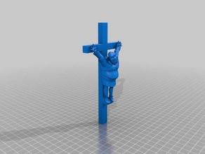 crucified shrek sculptures anti religion christian cross crucifix heresy jesus occult paranormal religionproject peace pendant shreked life love 3d print model - Mito3D