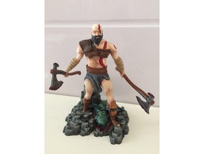 kratos, il dio della guerra modelli figura di azione dèi kratos video gioco le guerre 3d print model - Mito3D