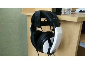 support casque audio headphones holder accessories music videogames 3d print model - Mito3D