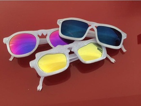 fram3d montures lunetos marcos de anteojos las gafas 3d print model - Mito3D