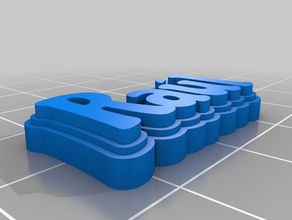 ra l chicle de porte-clés personnalisé 3d print model - Mito3D