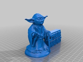 starwars yoda A impressão 3d 3d print model - Mito3D