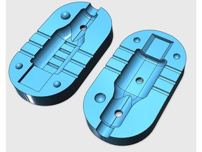 pressione molde microusb do tipo b diy conector cola quente moldes plug velas o 3d print model - Mito3D