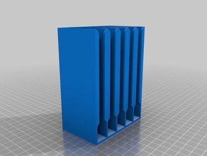 il mio personalizzato parametrico batteria dispenser aaa organizzazione su misura 3d print model - Mito3D