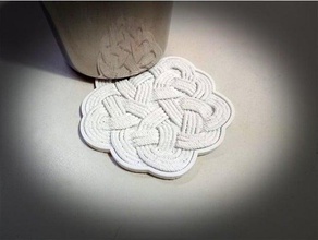 rope rug coaster household 3d print model - Mito3D
