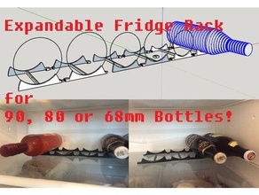 fridge bottle rack kitchen & dining 3d print model - Mito3D