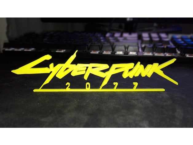 cyberpunk 2077-logo Spiele 2077 3D print model - Mito3D